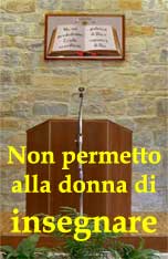 La donna non deve insegnare